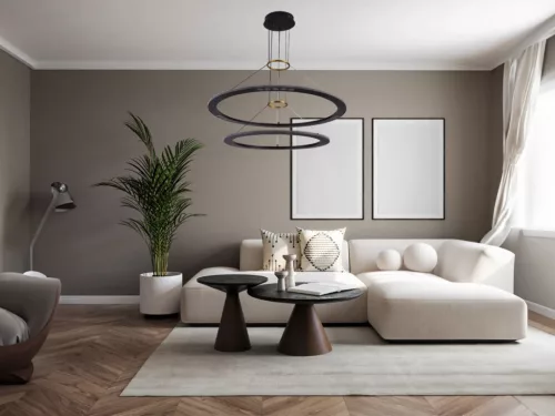 LED design mennyezeti lámpa 90W, 600+800mm, 5400 lm, 3000K-6500K, dimmelhető, IP20 - J7302/B