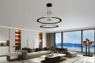 LED design mennyezeti lámpa 90W, 600+800mm, 5400 lm, 3000K-6500K, dimmelhető, IP20 - J7302/B