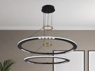 LED design mennyezeti lámpa 90W, 600+800mm, 5400 lm, 3000K-6500K, dimmelhető, IP20 - J7302/B