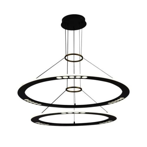 LED design mennyezeti lámpa 90W, 600+800mm, 5400 lm, 3000K-6500K, dimmelhető, IP20 - J7302/B