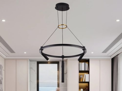 LED mennyezeti lámpa 85W, 7650 lm, 3000K-6500K állítható, dimmelhető, IP20, fém-akril J7303/B