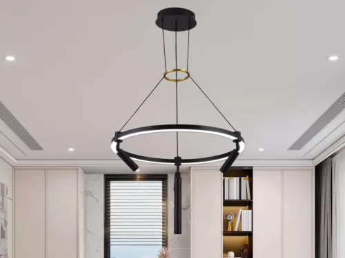 LED mennyezeti lámpa 85W, 7650 lm, 3000K-6500K állítható, dimmelhető, IP20, fém-akril J7303/B