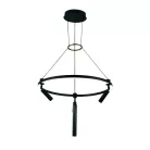 LED mennyezeti lámpa 85W, 7650 lm, 3000K-6500K állítható, dimmelhető, IP20, fém-akril J7303/B