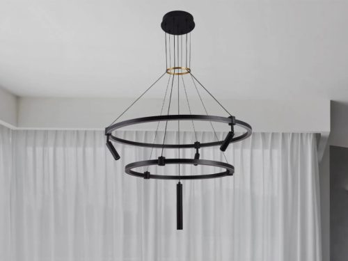 LED mennyezeti lámpa 140W, 12600 lm, 3000-6500K állítható, dimmelhető, IP20, fém-akril J7304/B