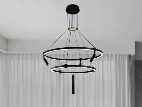 LED mennyezeti lámpa 140W, 12600 lm, 3000-6500K állítható, dimmelhető, IP20, fém-akril J7304/B