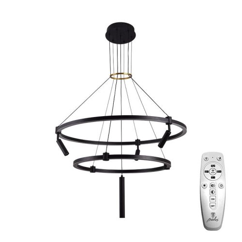 LED mennyezeti lámpa 140W, 12600 lm, 3000-6500K állítható, dimmelhető, IP20, fém-akril J7304/B