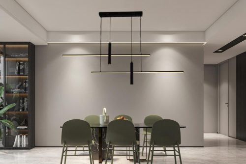 LED mennyezeti lámpa 70W, 6000 lm, 3000K-6500K állítható, dimmelhető, IP20, fém-akril J7305/B