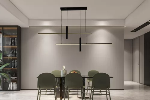 LED mennyezeti lámpa 70W, 6000 lm, 3000K-6500K állítható, dimmelhető, IP20, fém-akril J7305/B