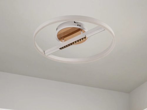 LED mennyezeti lámpa, 60W, 4000 lm, 3000K–6500K állítható, IP20, fém/akril 499x100 mm - J7306/W