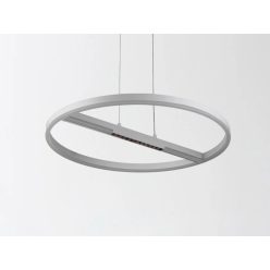   LED mennyezeti lámpa, 75W, 5700 lm, 3000K–6500K állítható, IP20, fém/akril Ø600 mm - J7307/W