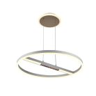 LED mennyezeti lámpa, 75W, 5700 lm, 3000K–6500K állítható, IP20, fém/akril Ø600 mm - J7307/W