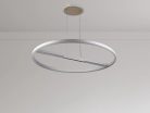 LED mennyezeti lámpa, 95W, 7000 lm, 3000K–6500K állítható, IP20, fém/akril Ø800 mm - J7308/W