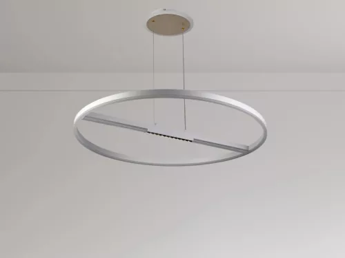 LED mennyezeti lámpa, 95W, 7000 lm, 3000K–6500K állítható, IP20, fém/akril Ø800 mm - J7308/W