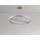 LED mennyezeti lámpa, 95W, 7000 lm, 3000K–6500K állítható, IP20, fém/akril Ø800 mm - J7308/W