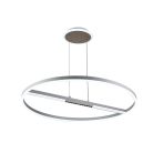 LED mennyezeti lámpa, 95W, 7000 lm, 3000K–6500K állítható, IP20, fém/akril Ø800 mm - J7308/W
