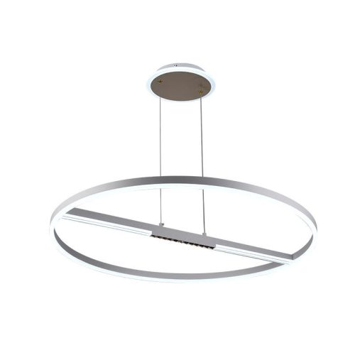 LED mennyezeti lámpa, 95W, 7000 lm, 3000K–6500K állítható, IP20, fém/akril Ø800 mm - J7308/W