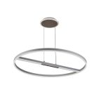 LED mennyezeti lámpa, 95W, 7000 lm, 3000K–6500K állítható, IP20, fém/akril Ø800 mm - J7308/W