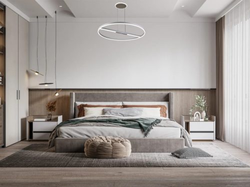 LED mennyezeti lámpa, 95W, 7000 lm, 3000K–6500K állítható, IP20, fém/akril Ø800 mm - J7308/W