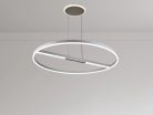 LED mennyezeti lámpa, 95W, 7000 lm, 3000K–6500K állítható, IP20, fém/akril Ø800 mm - J7308/W