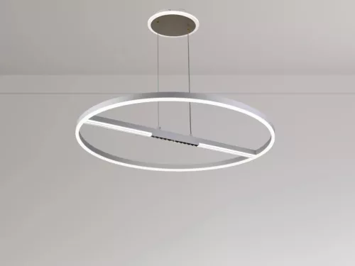 LED mennyezeti lámpa, 95W, 7000 lm, 3000K–6500K állítható, IP20, fém/akril Ø800 mm - J7308/W