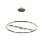 LED mennyezeti lámpa, 95W, 7000 lm, 3000K–6500K állítható, IP20, fém/akril Ø800 mm - J7308/W