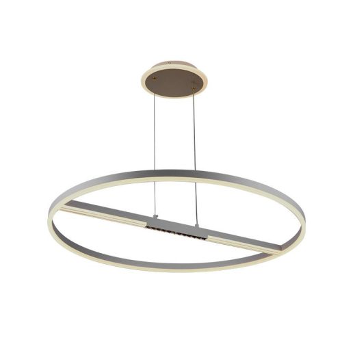 LED mennyezeti lámpa, 95W, 7000 lm, 3000K–6500K állítható, IP20, fém/akril Ø800 mm - J7308/W