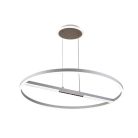LED mennyezeti lámpa, 95W, 7000 lm, 3000K–6500K állítható, IP20, fém/akril Ø800 mm - J7308/W
