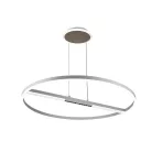 LED mennyezeti lámpa, 95W, 7000 lm, 3000K–6500K állítható, IP20, fém/akril Ø800 mm - J7308/W