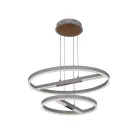 LED mennyezeti lámpa, 100W, 6500 lm, 3000K–6500K állítható, IP20, fém/akril Ø400+600 mm - J7309/W