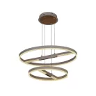 LED mennyezeti lámpa, 100W, 6500 lm, 3000K–6500K állítható, IP20, fém/akril Ø400+600 mm - J7309/W