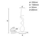 LED állólámpa 80W, 1500x290 mm, 3000K–6500K, dimmelhető, IP20 - JF2302/CH