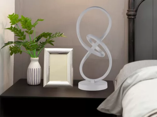 LED asztali lámpa 28W, 1700 lm, 3000K-6500K fényszínváltós, dimmelhető, IP20 - JT1302/W