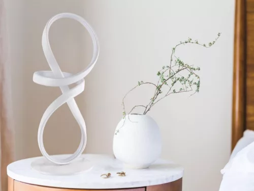 LED asztali lámpa 26W, 1500 lm, 3000K-6500K fényszínváltós, dimmelhető, IP20 - JT1303/W