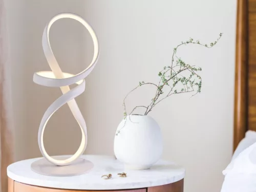 LED asztali lámpa 26W, 1500 lm, 3000K-6500K fényszínváltós, dimmelhető, IP20 - JT1303/W