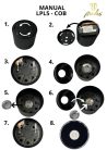 LED Lencse 15° fényeloszlás, LPL522C/LPL522CB kompatibilis mennyezeti lámpákhoz - L51015