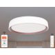 LED mennyezeti lámpa opál 48W dimmelhető Wifi távirányítóval IP20 fehér-kávé - LC902M