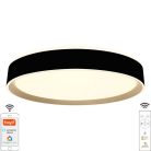 LED mennyezeti lámpa OPÁL fekete/aranysárga távvezérlővel, 48W, 5600 lm, 2700-6500K, IP20 - LC902MB