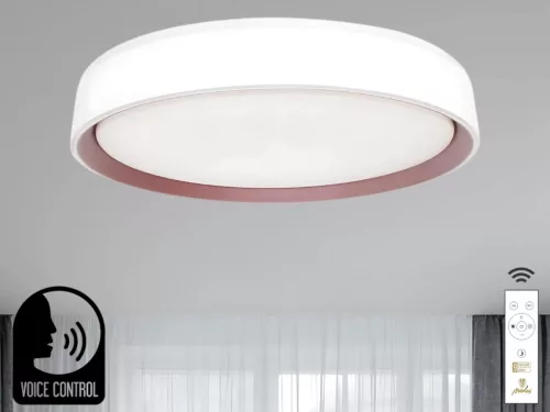 Intelligens dimmelhető mennyezeti LED lámpa 48W, 499mm átmérő, 2700K–6500K, IP20 - LC902MV