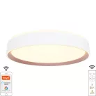 LED mennyezeti lámpa opál 48W dimmelhető Wifi távirányítóval IP20 fehér-kávé - LC902M