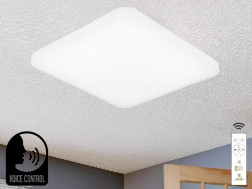 Intelligens dimmelhető kör alakú mennyezeti LED lámpa 48W, 425x425x82 mm, 2700K–6500K, IP20 - LC902S