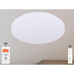   Intelligens dimmelhető kör alakú mennyezeti LED lámpa 48W, 499x80 mm, 2700K–6500K, Wi-Fi, IP20 - LC9