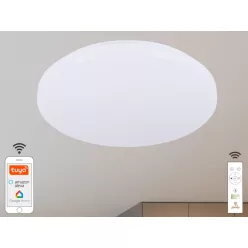   Intelligens dimmelhető kör alakú mennyezeti LED lámpa 48W, 499x80 mm, 2700K–6500K, Wi-Fi, IP20 - LC9