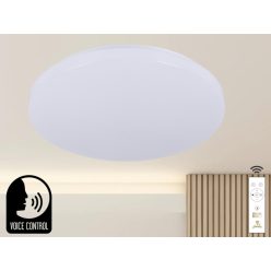   Intelligens dimmelhető kör alakú mennyezeti LED lámpa 48W, 499x80 mm, 2700K–6500K, IP20 - LC902SV
