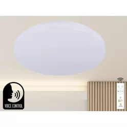   Intelligens dimmelhető kör alakú mennyezeti LED lámpa 48W, 499x80 mm, 2700K–6500K, IP20 - LC902SV