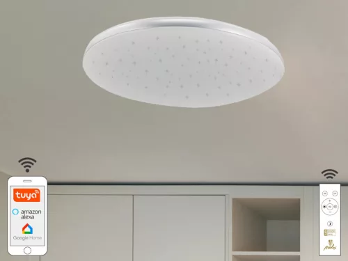 LED mennyezeti lámpa SMART 48W dimmelhető Wifi távirányítóval IP20 fehér - LC912T