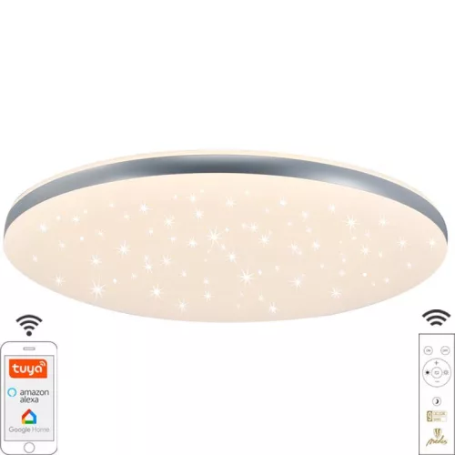 LED mennyezeti lámpa SMART 48W dimmelhető Wifi távirányítóval IP20 fehér - LC912T