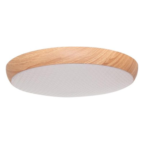 LED mennyezeti lámpa OPÁL fa erezet imitációval távvezérlővel, 48W, 5600 lm, 2700-6500K, IP20 - LC94