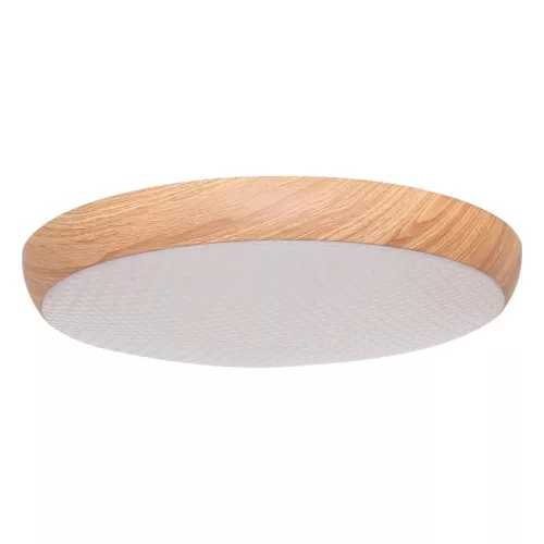 LED mennyezeti lámpa OPÁL fa erezet imitációval távvezérlővel, 48W, 5600 lm, 2700-6500K, IP20 - LC94
