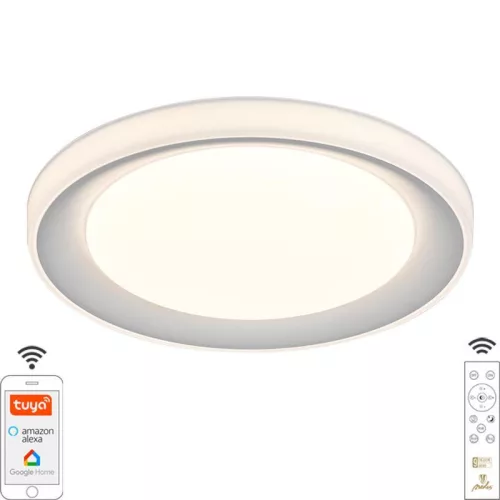 LED mennyezeti lámpa OPÁL RGB+CCT távvezérlővel, 24W, 2800 lm, 2700-6500K, IP20 - LC951U