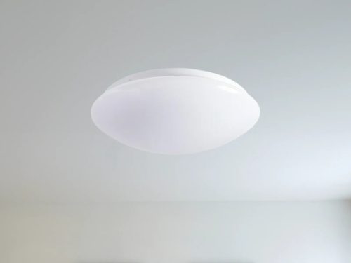 LED mennyezeti lámpa 12W, 900Lm, 4000K, mozgásérzékelővel, IP20, fehér, Ø260x90mm - LCL421M